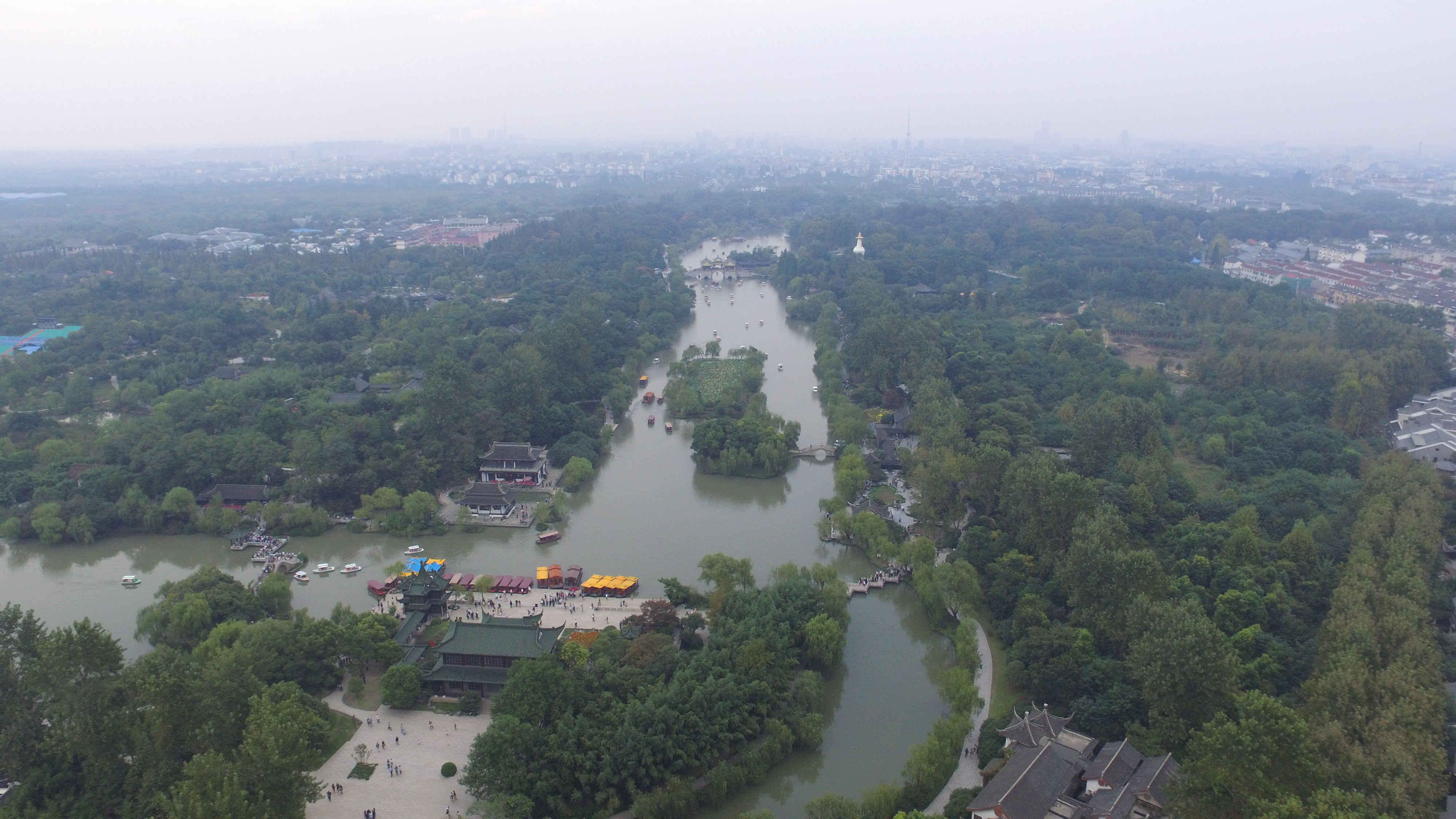 国庆去洪泽湖和扬州瘦西湖跟何园航拍