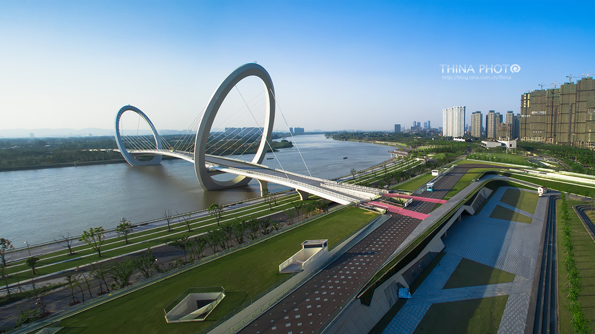 最美身边风景南京青奥步行桥南京眼