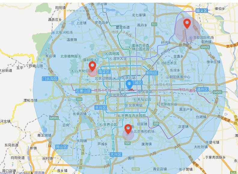 关于北京地区的限飞范围