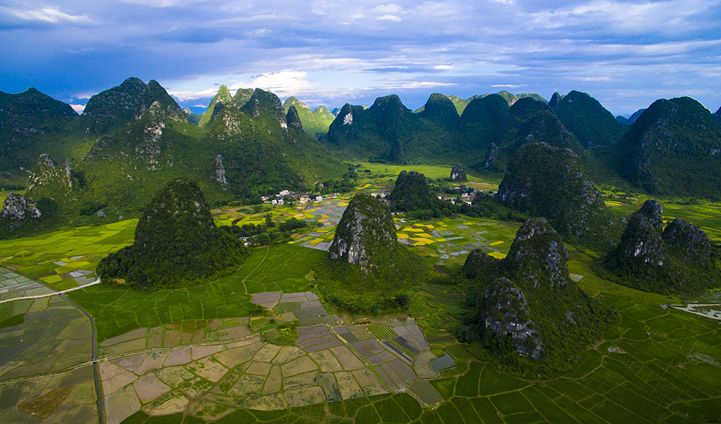 空中俯瞰桂林,不同视野的美景!
