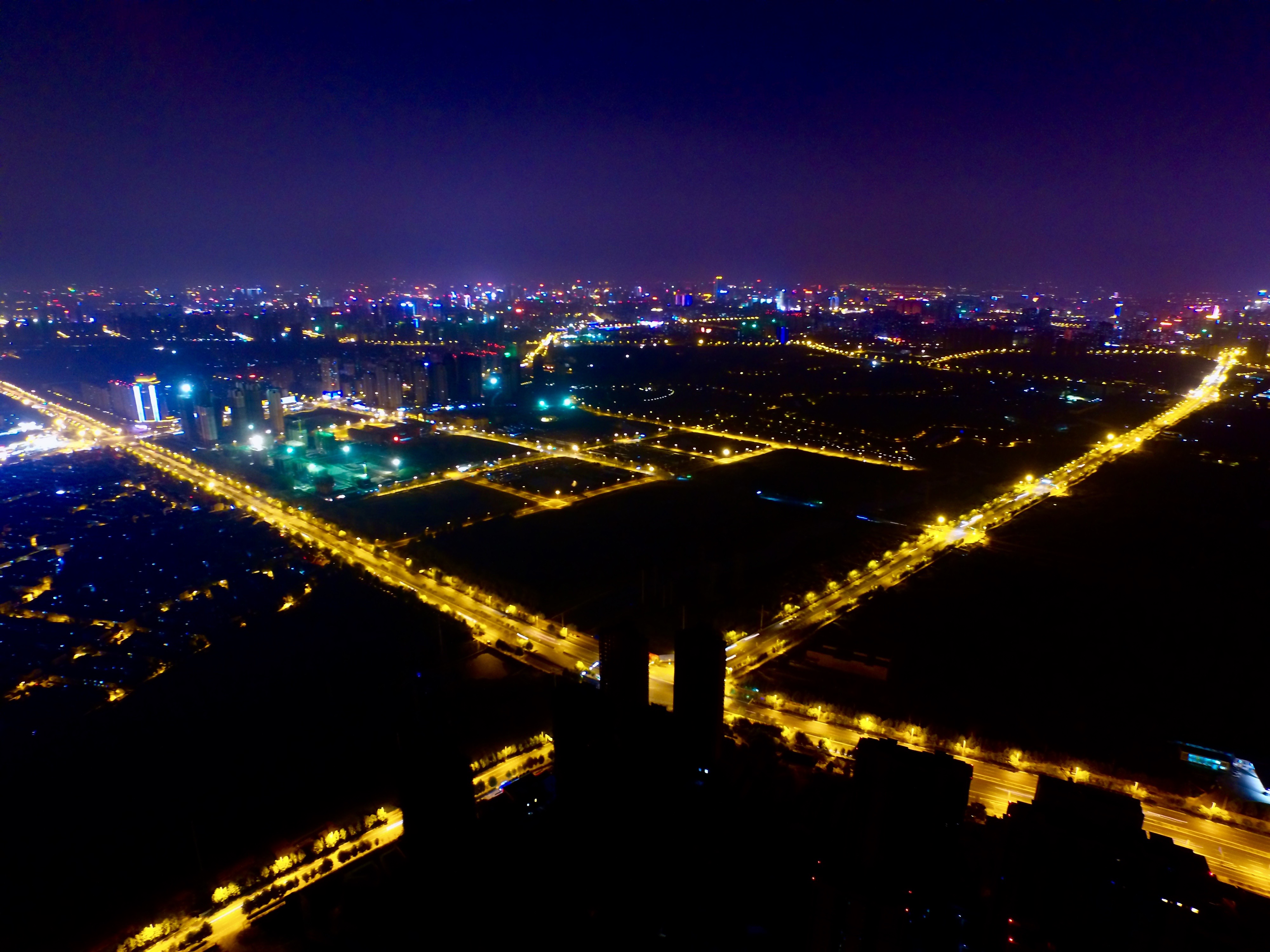 合肥夜景和凤阳县夜景-明中都鼓楼
