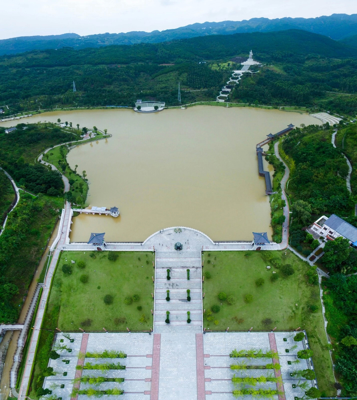 永川神女湖全景