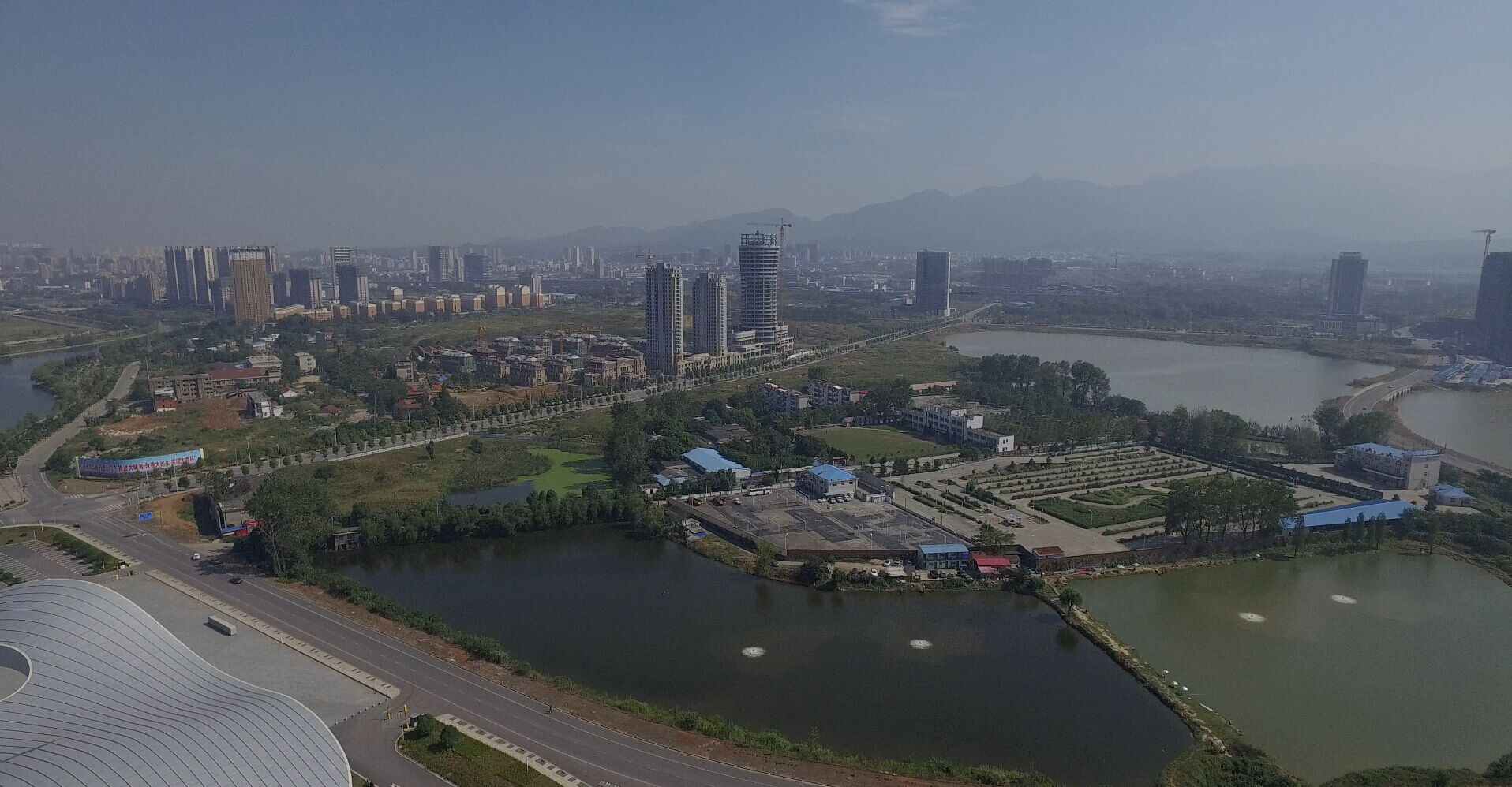 航拍九江一角