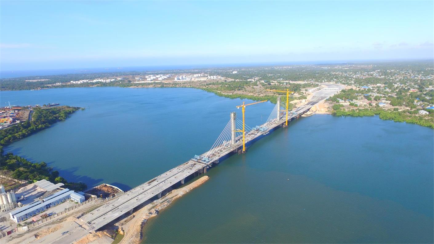 航拍图片展示 坦桑尼亚首都一隅