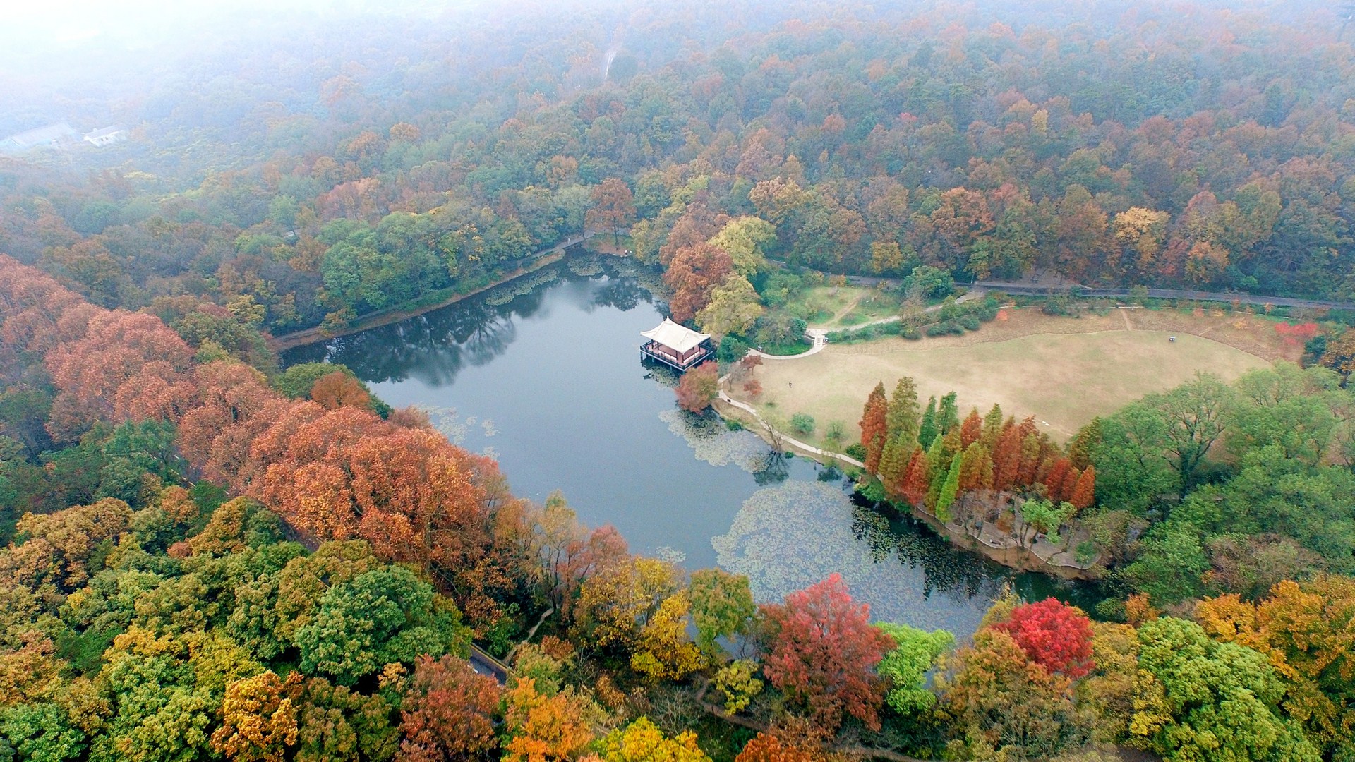 南京紫金山图片 全景图片