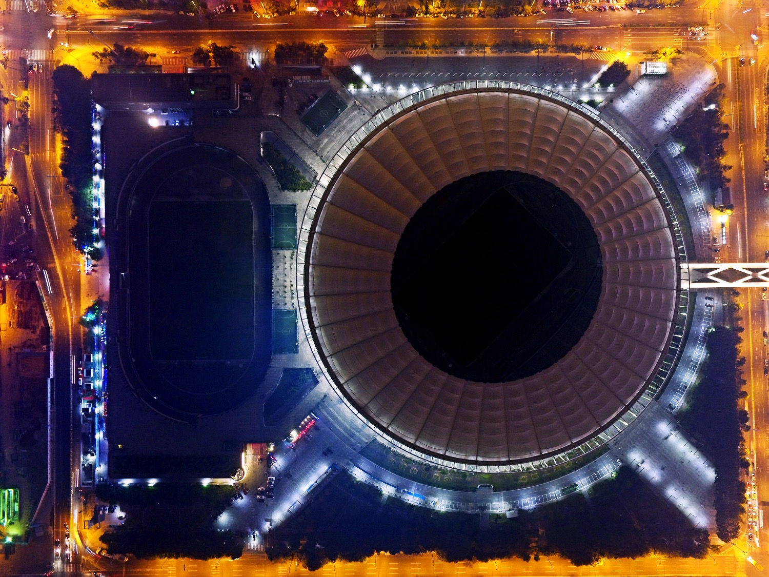 深圳宝安海滨广场夜拍