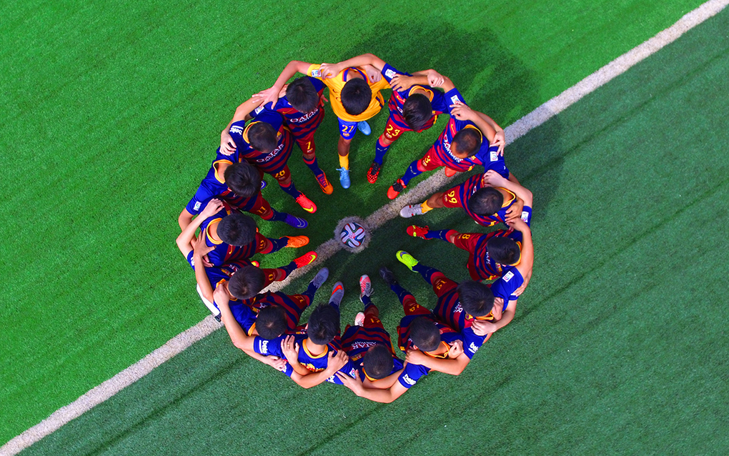 同事足球队合影