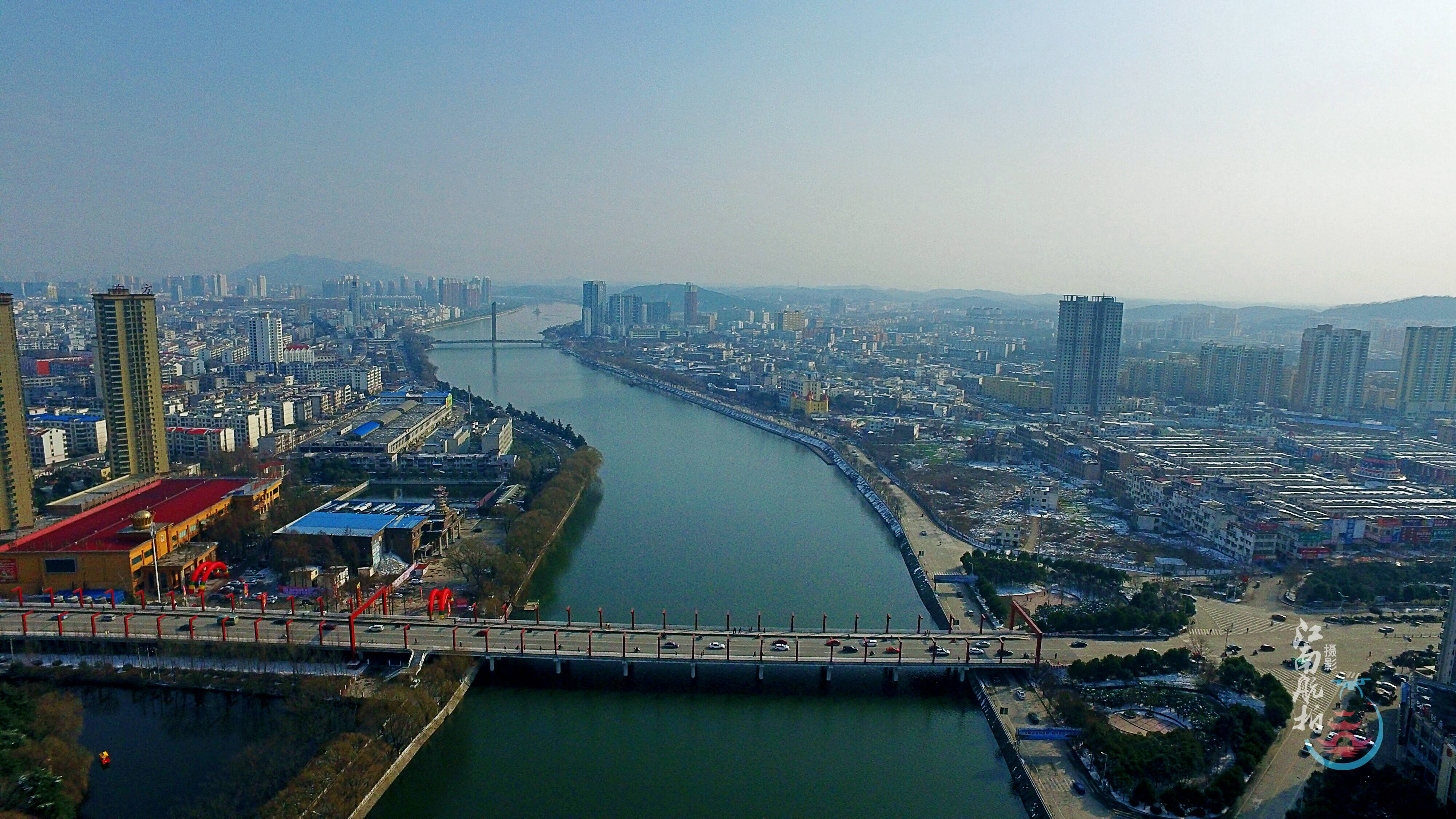 上帝视角看信阳带着小悟来一场航拍旅行