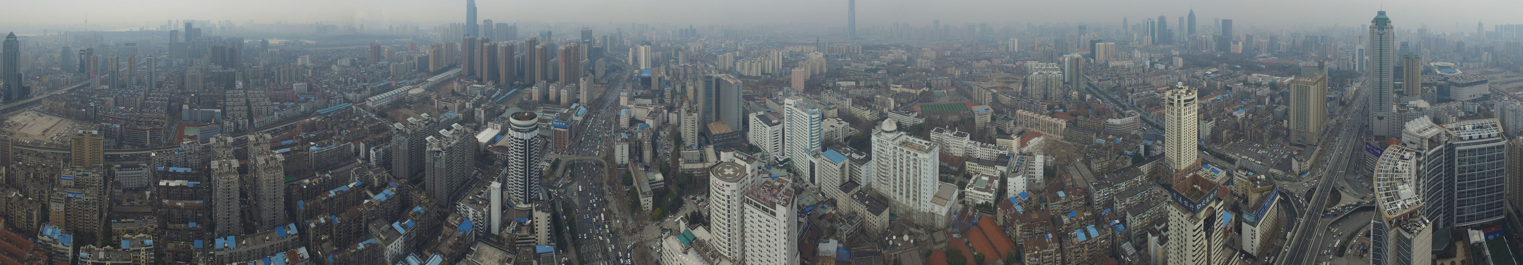 武汉汉口航空路全景