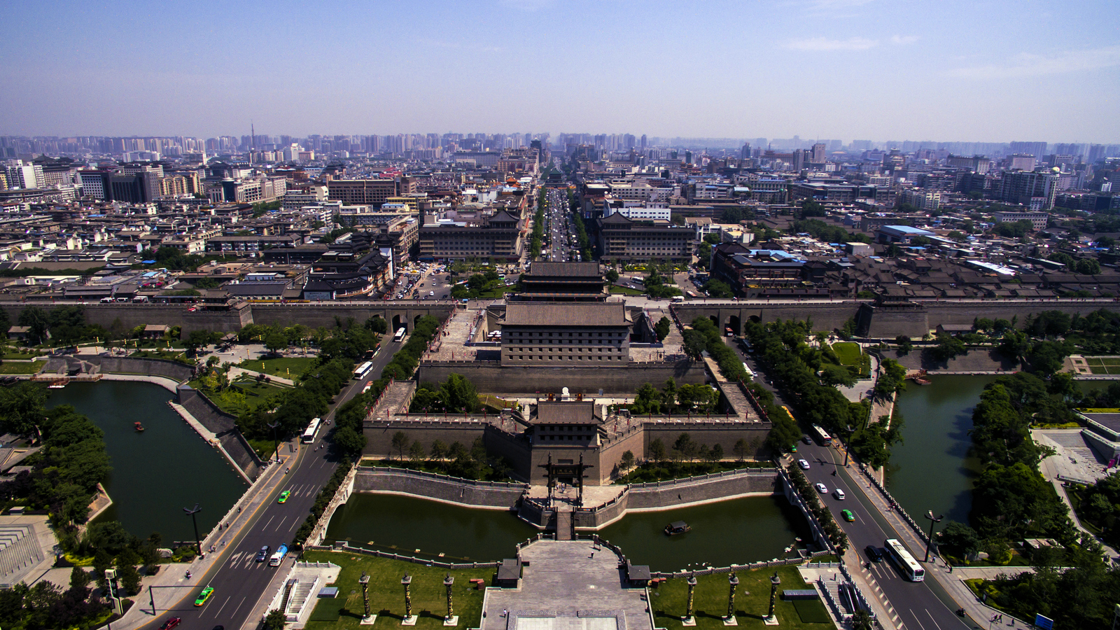 [360全景]西安南门广场