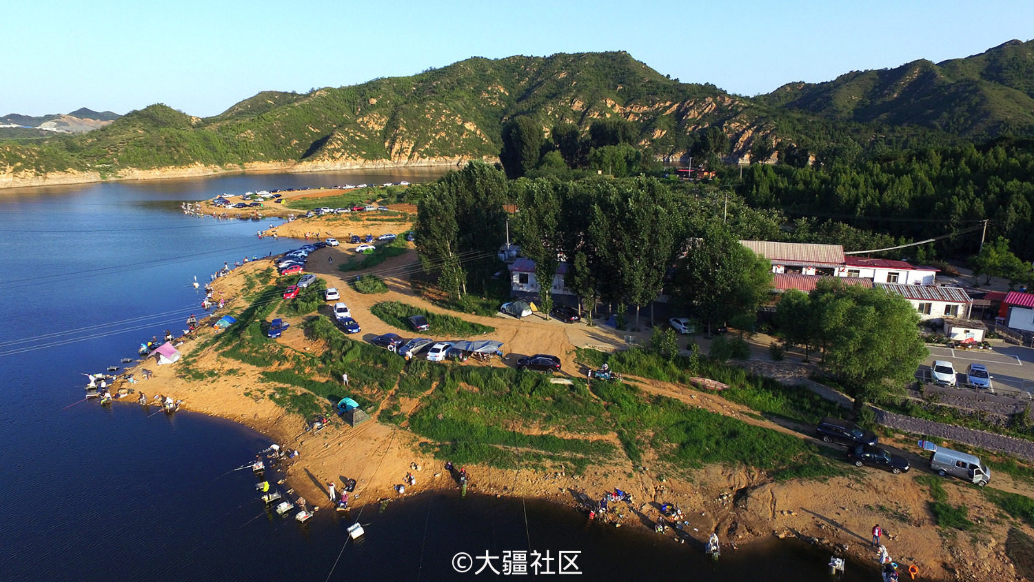 密云沙厂水库航拍