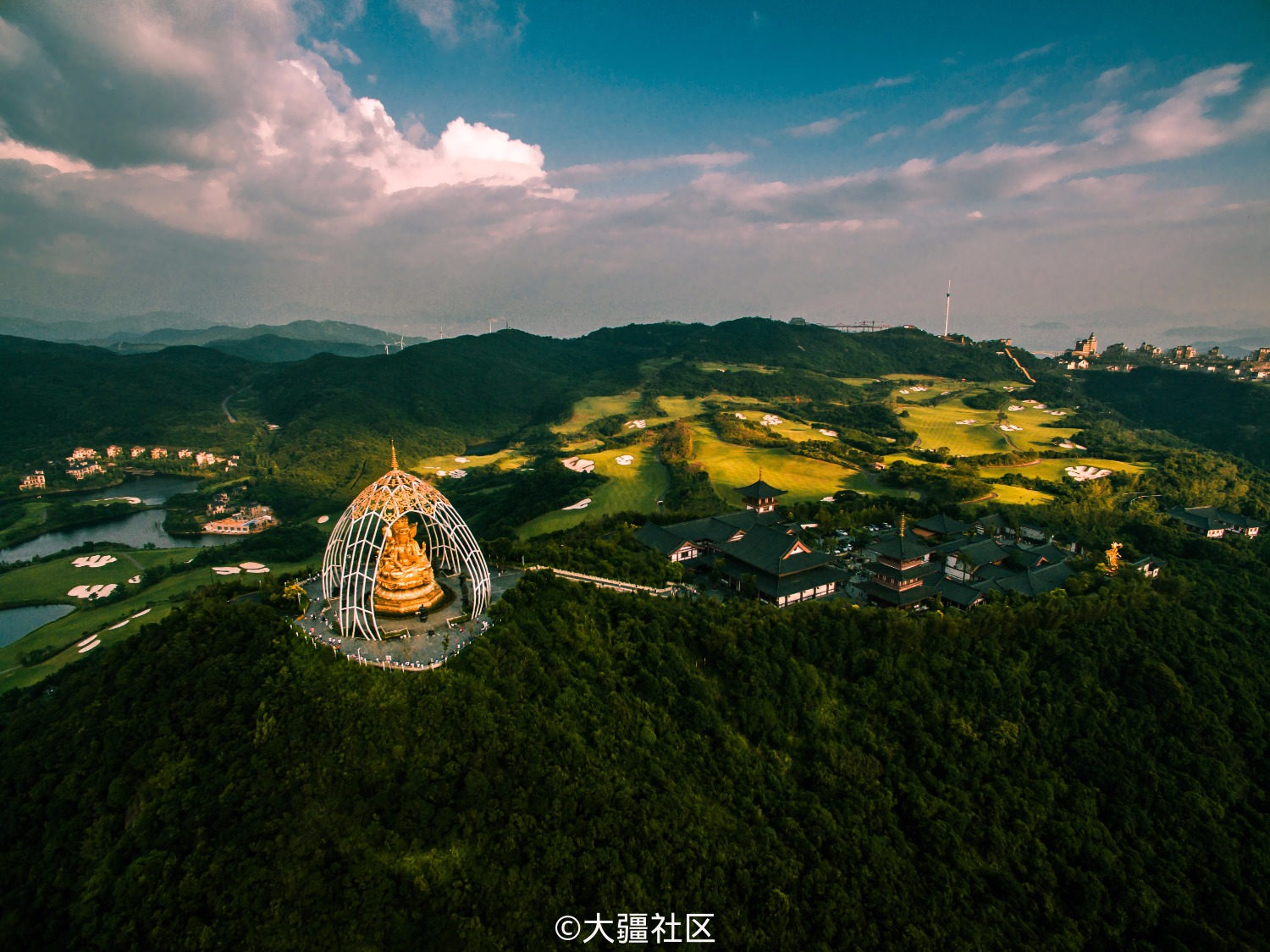 大华兴寺与四面观音 作品 大疆社区 大华兴寺与四面观音 作品 大疆社区