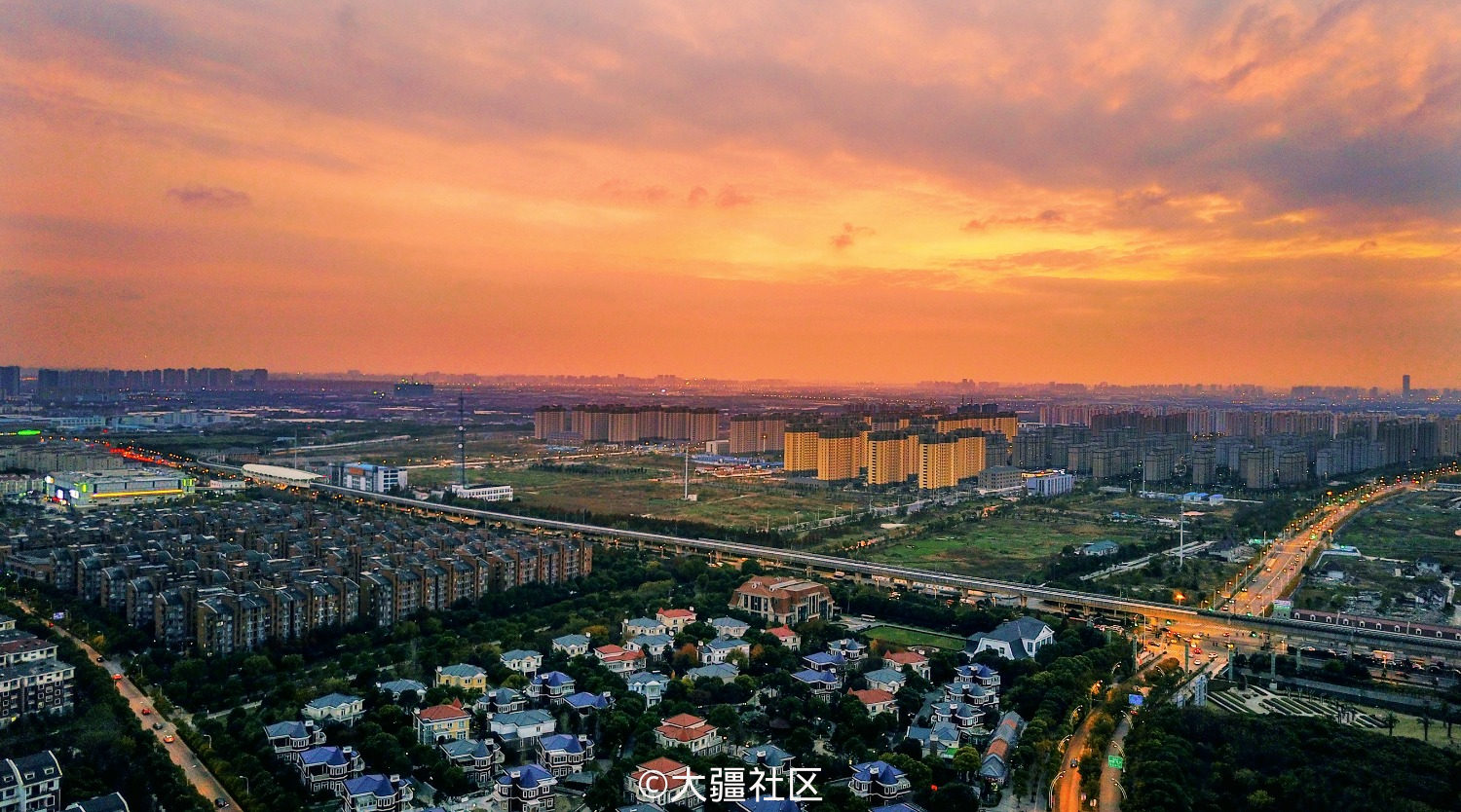 第一次放飞御航拍上海美兰湖风景区