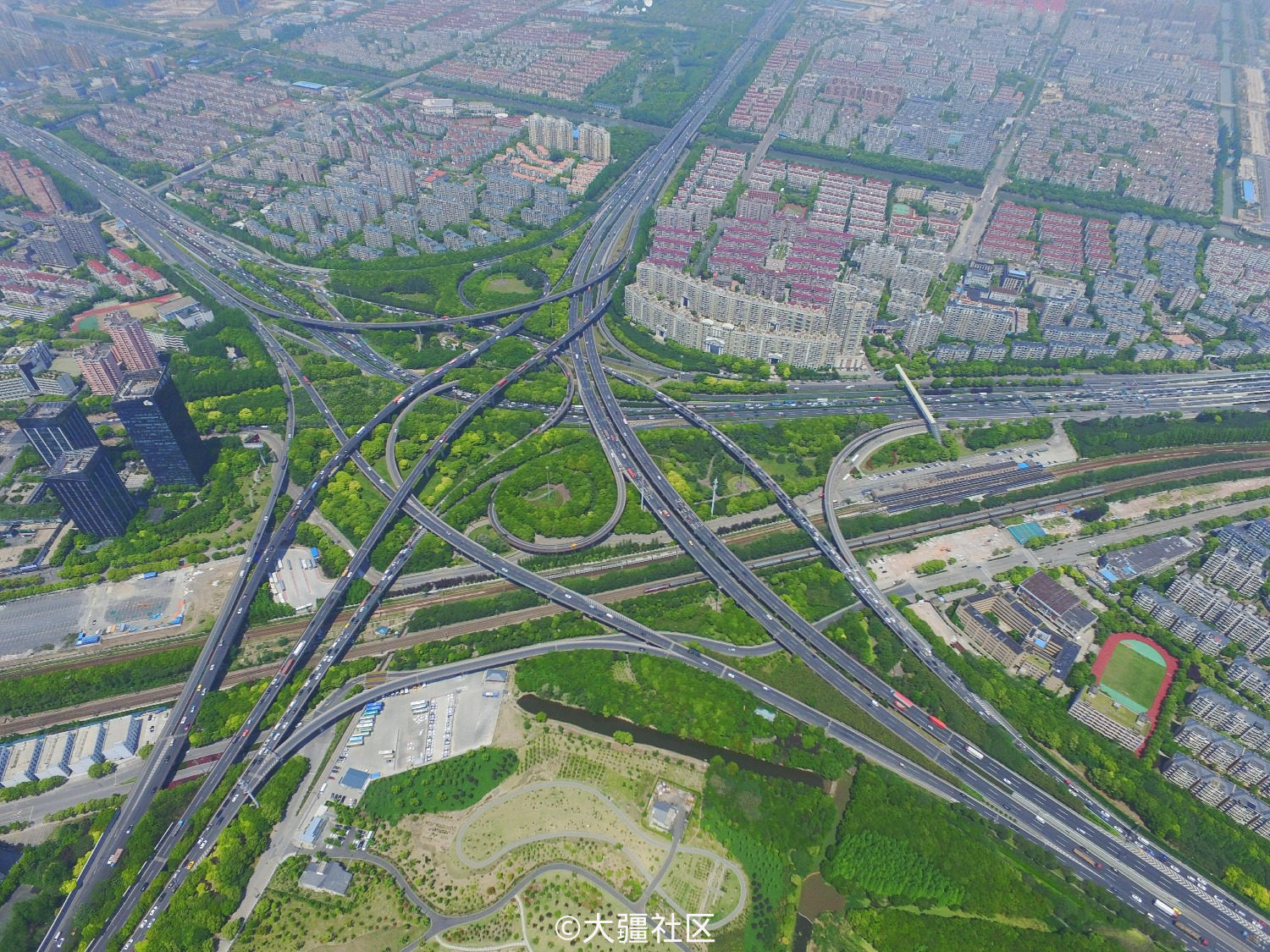 亚洲第一立交桥-莘庄立交