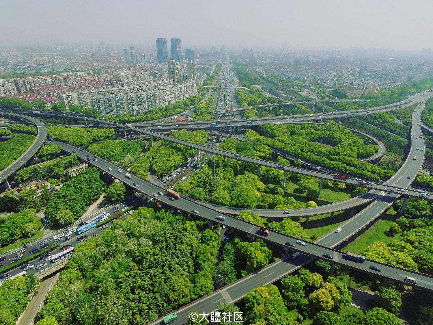 亚洲第一立交桥-莘庄立交