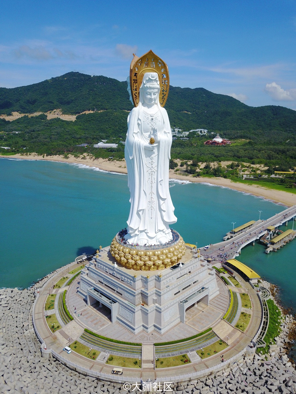 mavic随手拍 南山寺南海观音