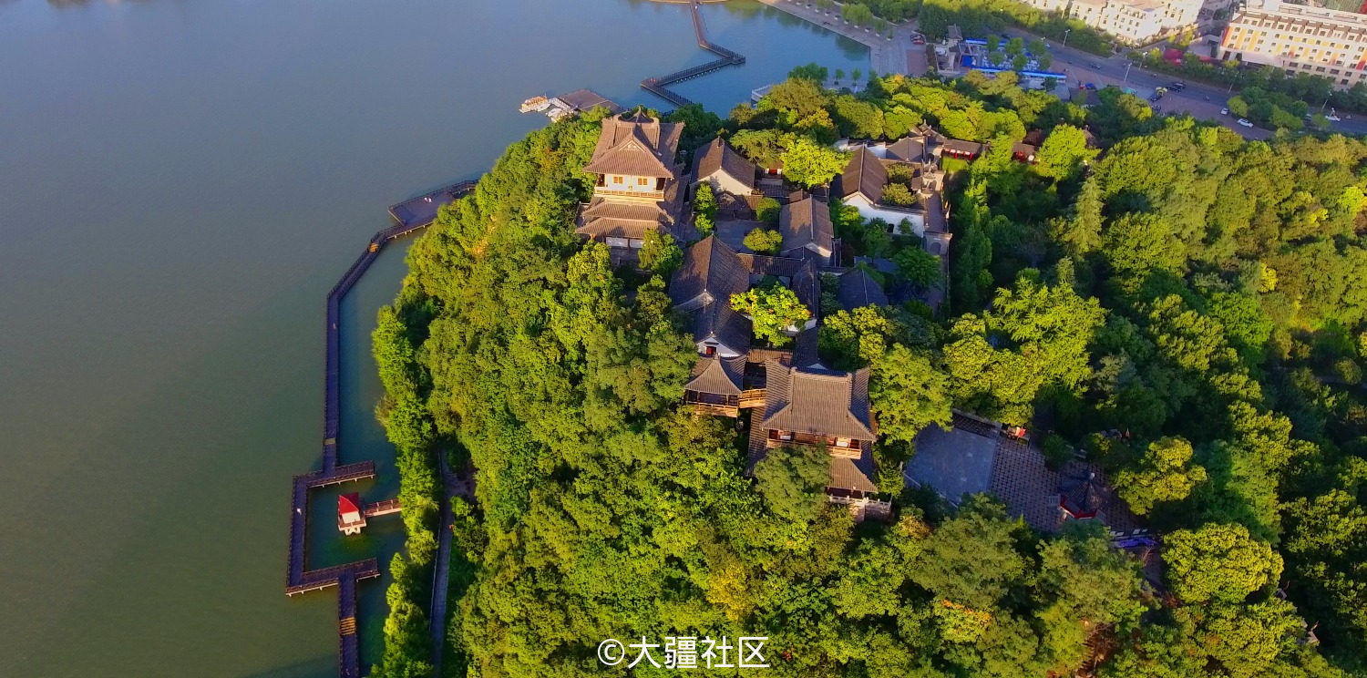 航拍北固山镇江