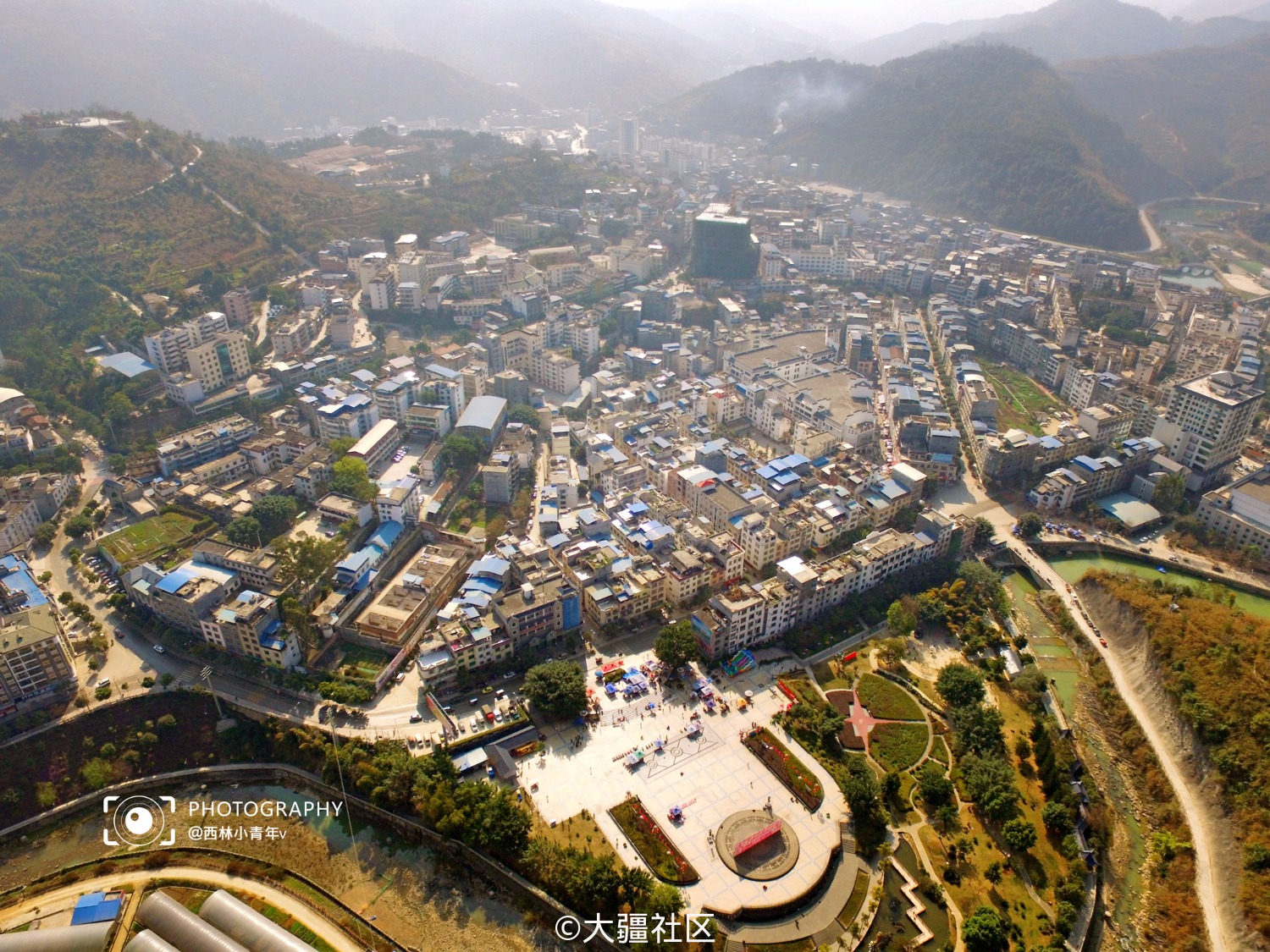 【@西林小青年v 航拍作品】春节航拍:一览西林县城!