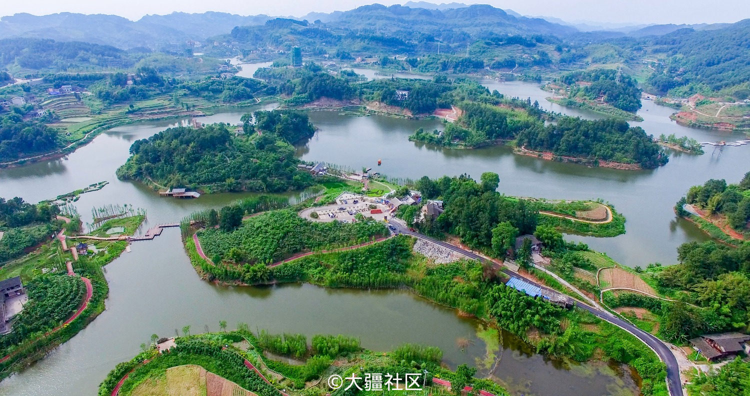 鸟瞰青山湖 作品 大疆社区 鸟瞰青山湖 作品 大疆社区