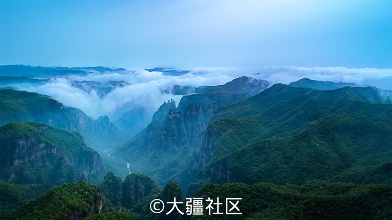 五一航拍"焦作云台山"云海