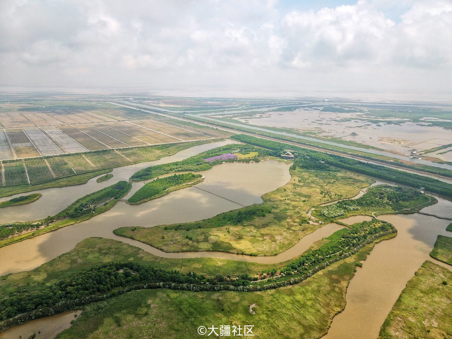 崇明岛端午节航拍-作品-大疆社区