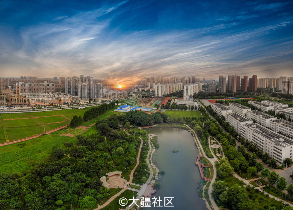 《黄淮学院人工湖》-作品-大疆社区