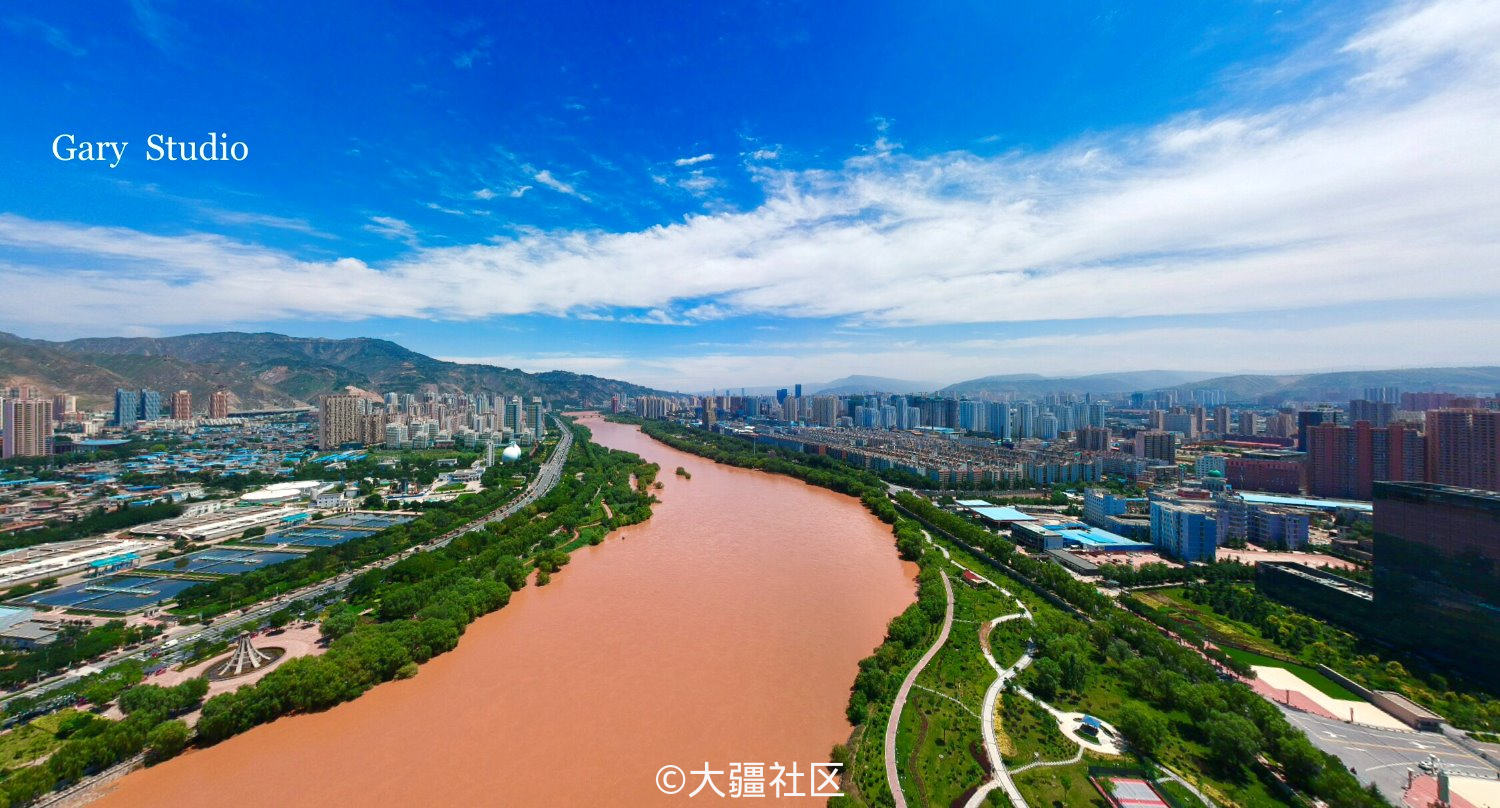 坐标兰州黄河段,用了一键全景,很震撼