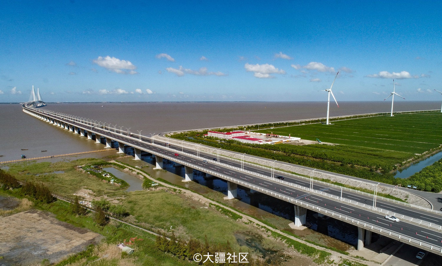 长兴岛北疏港高速公路图片