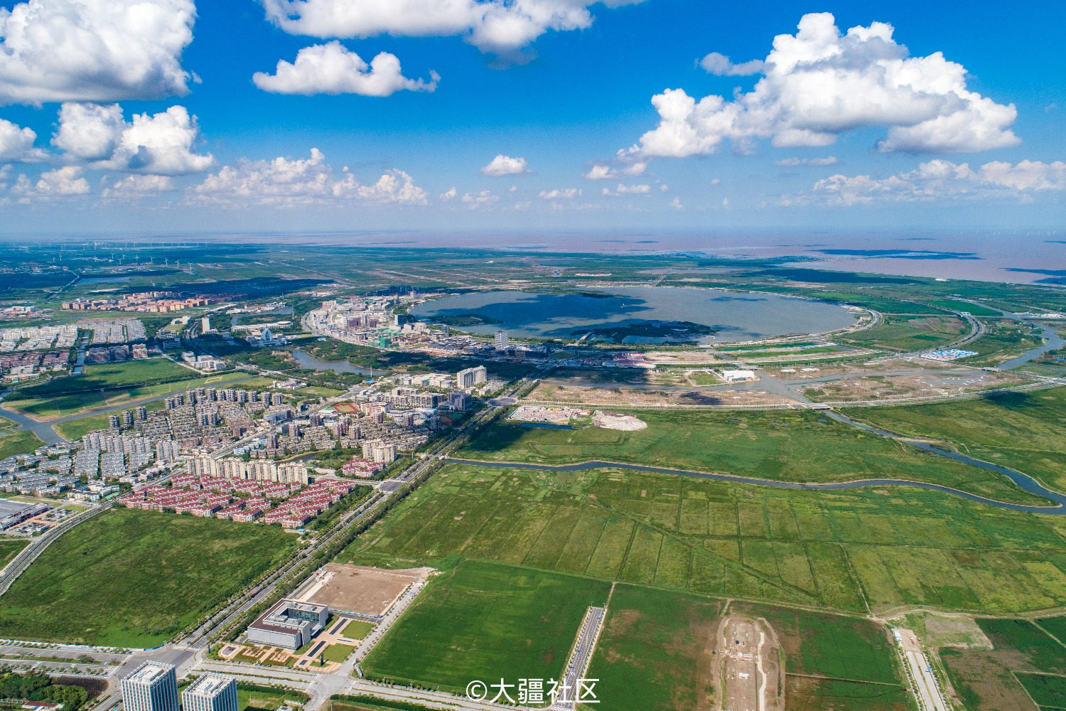 国庆临港新城航拍