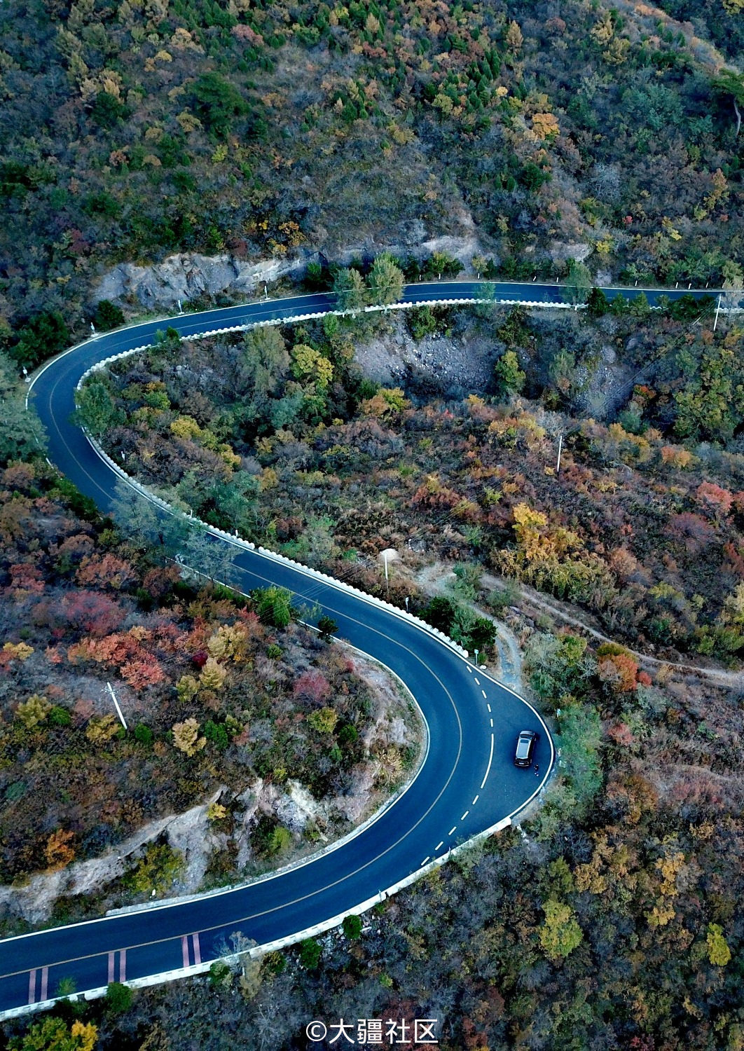 妙峰山盘山道,北京秋天最美的山路