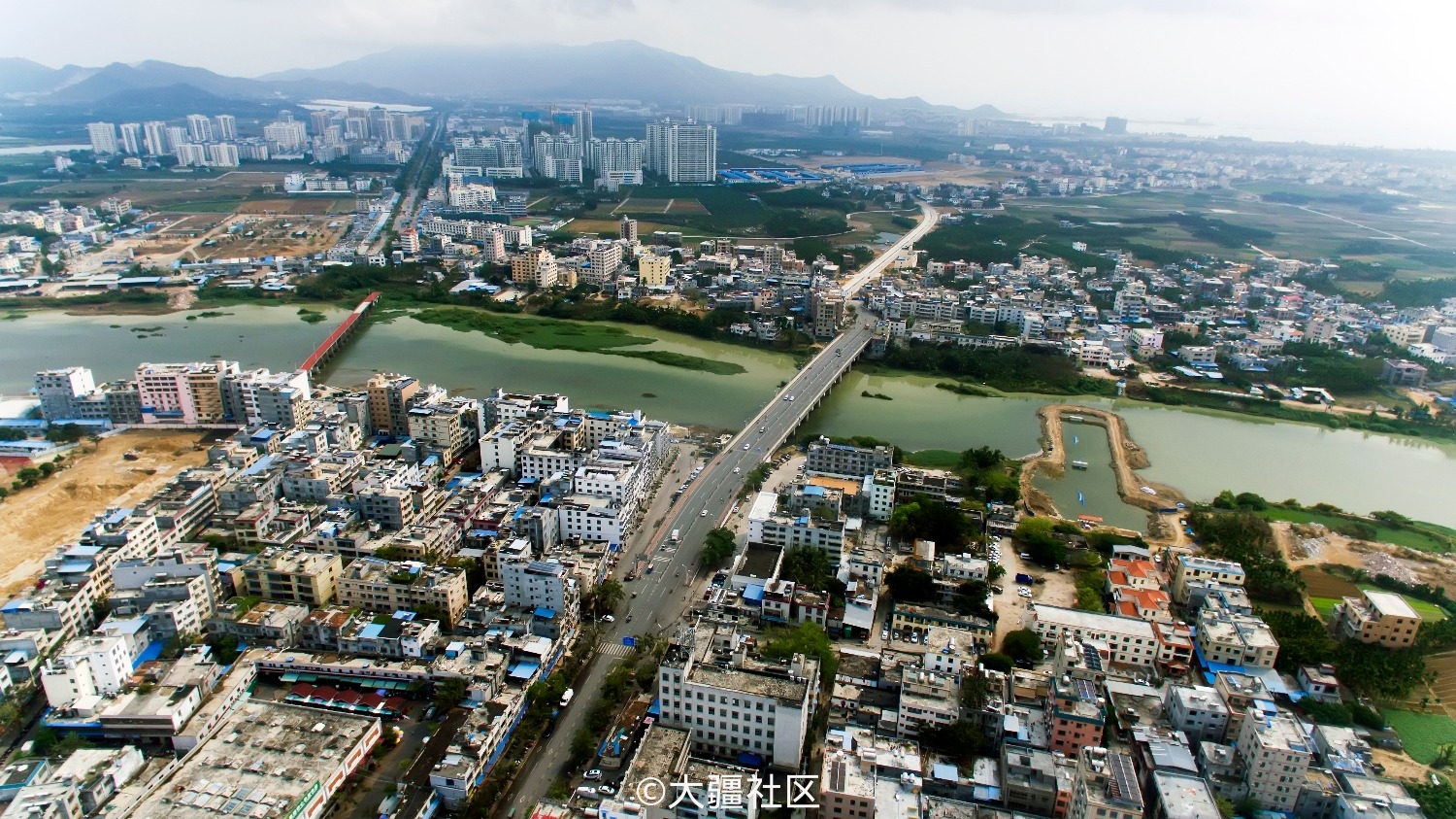 三亚崖州古城全景航拍