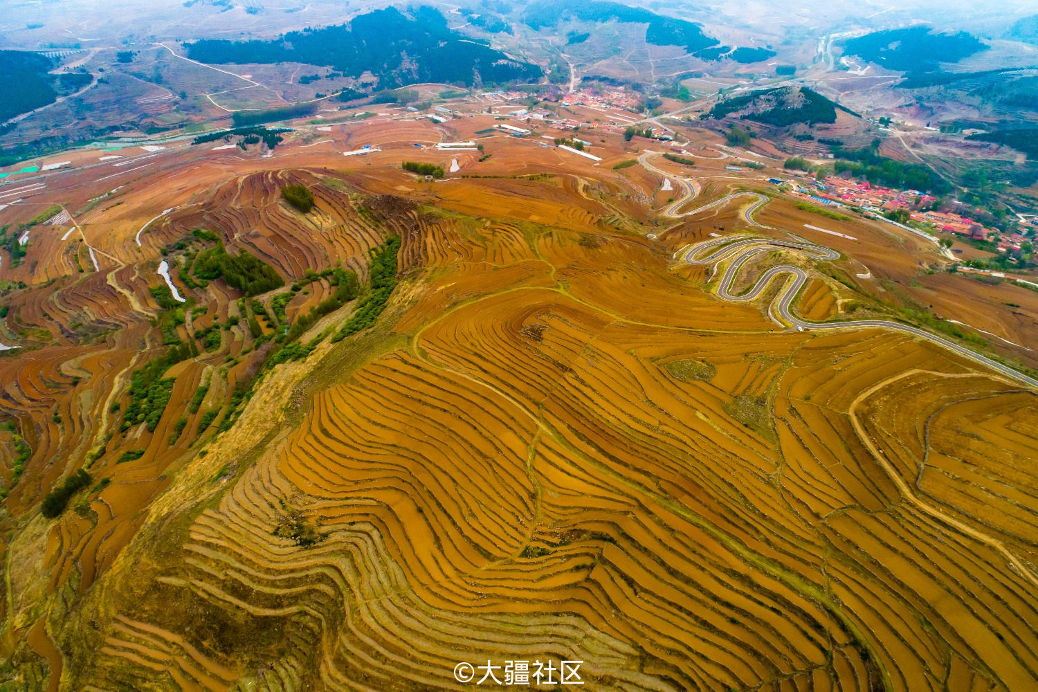 安丘天路梯田
