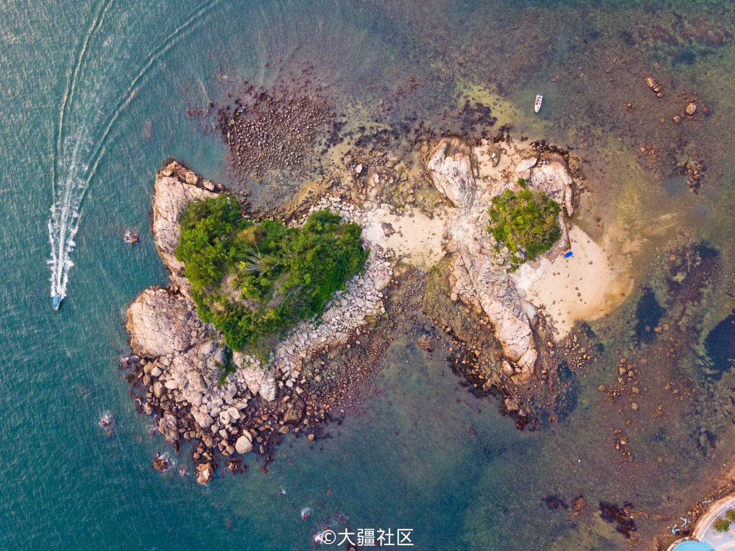 深圳撸一张心形岛