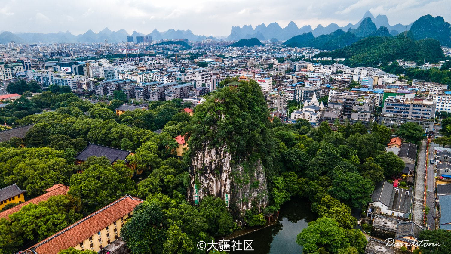 桂林漓江逍遥楼王城独秀峰转一转-作品-大疆社区