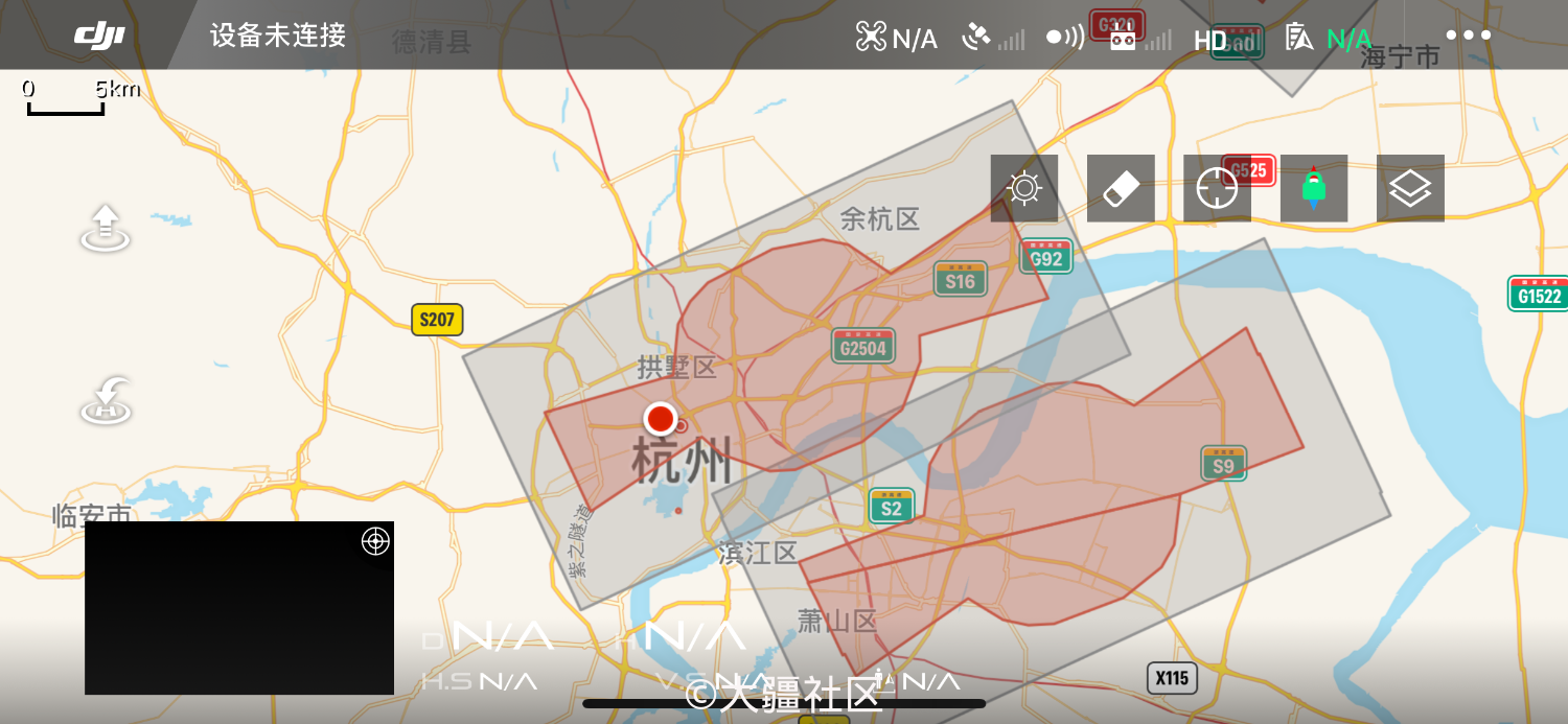 杭州mini2禁飞区问题