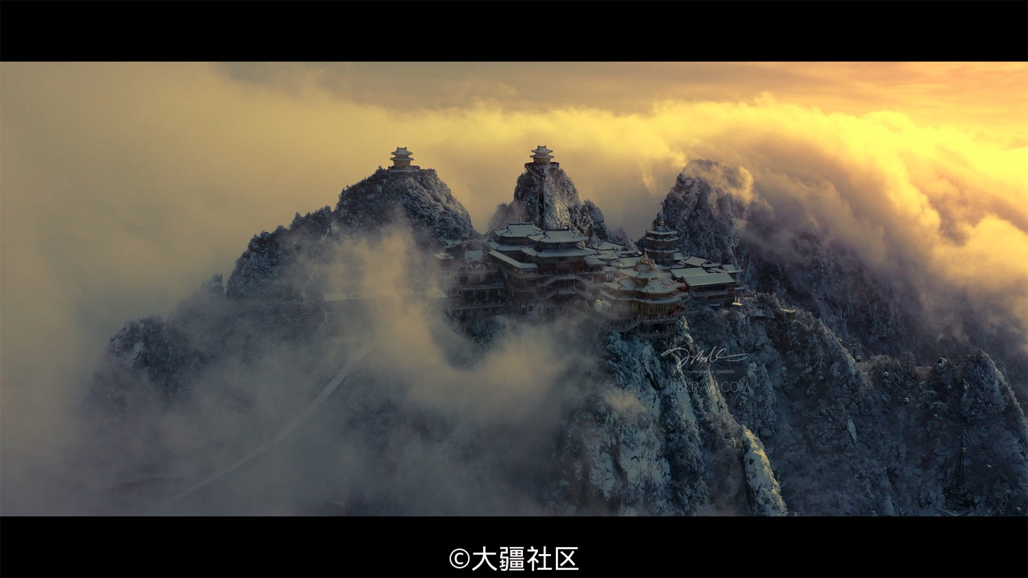 云顶天宫:老君山云海奇观最新航拍-作品-大疆社区