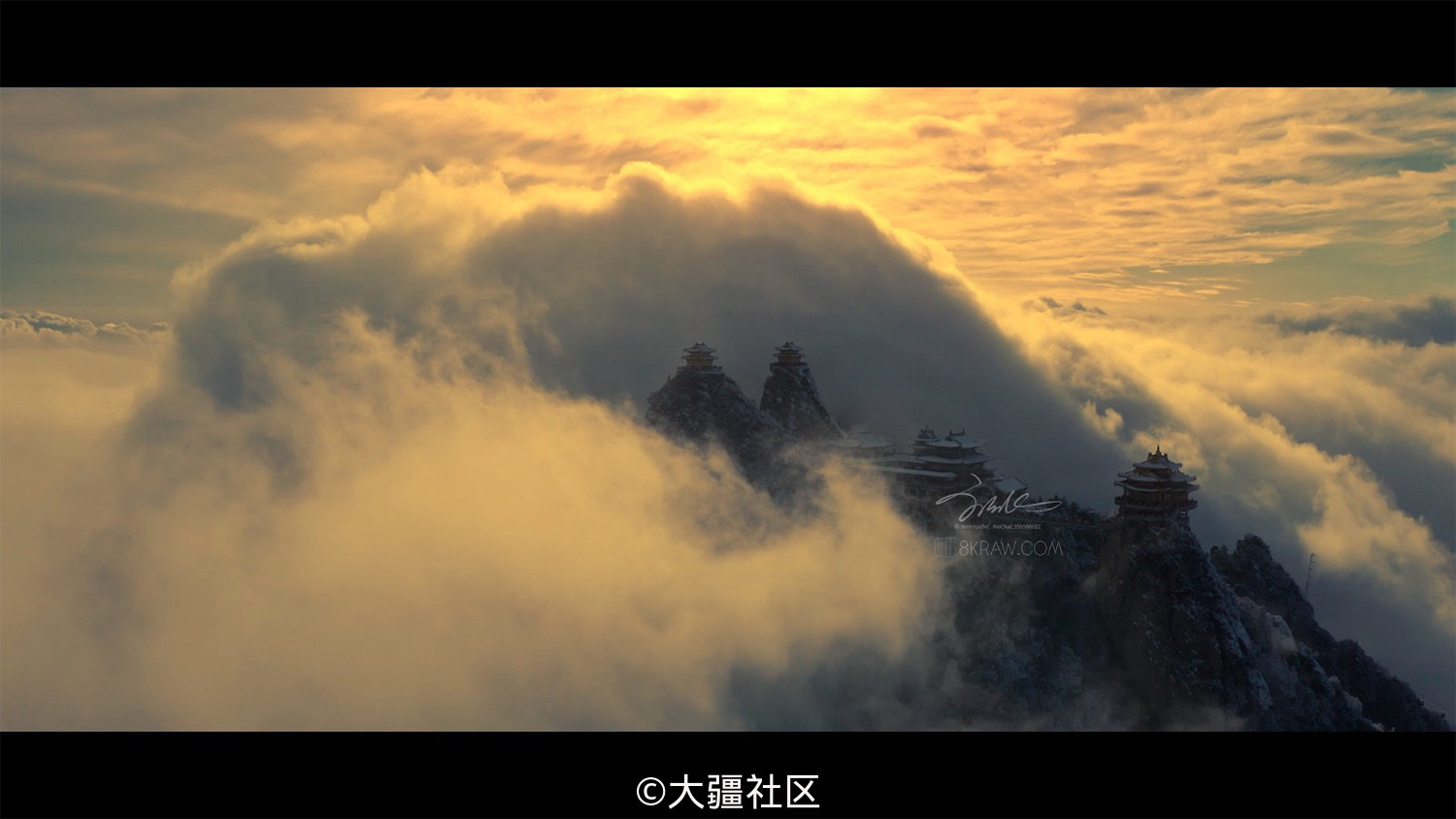 云顶天宫:老君山云海奇观最新航拍-作品-大疆社区