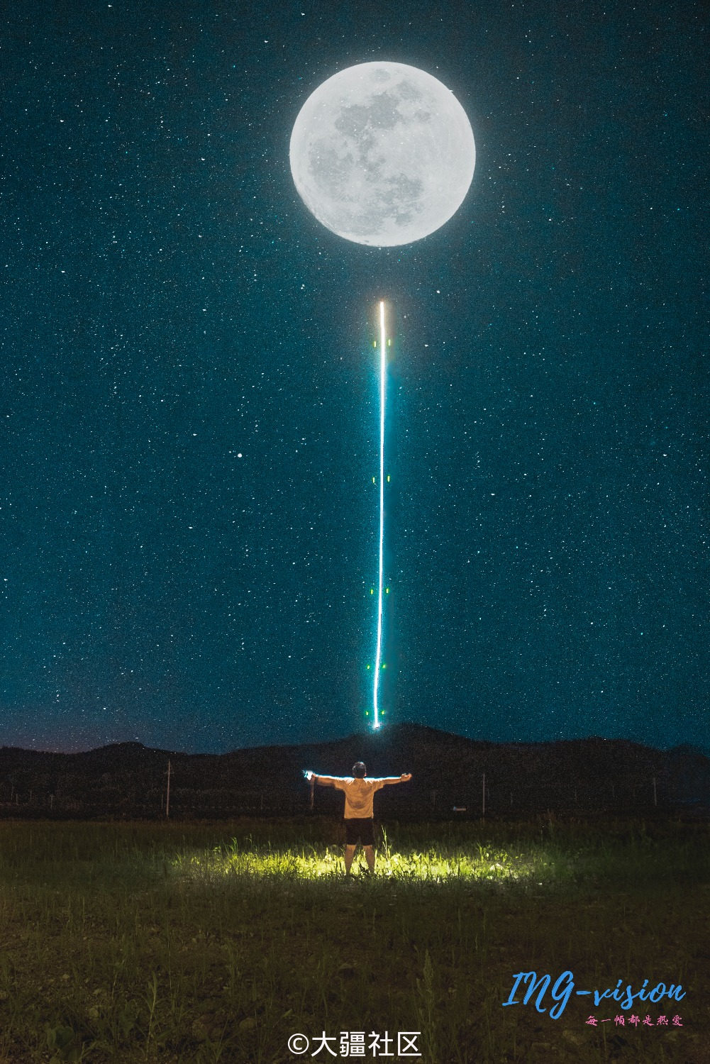 无人机光绘-作品-大疆社区