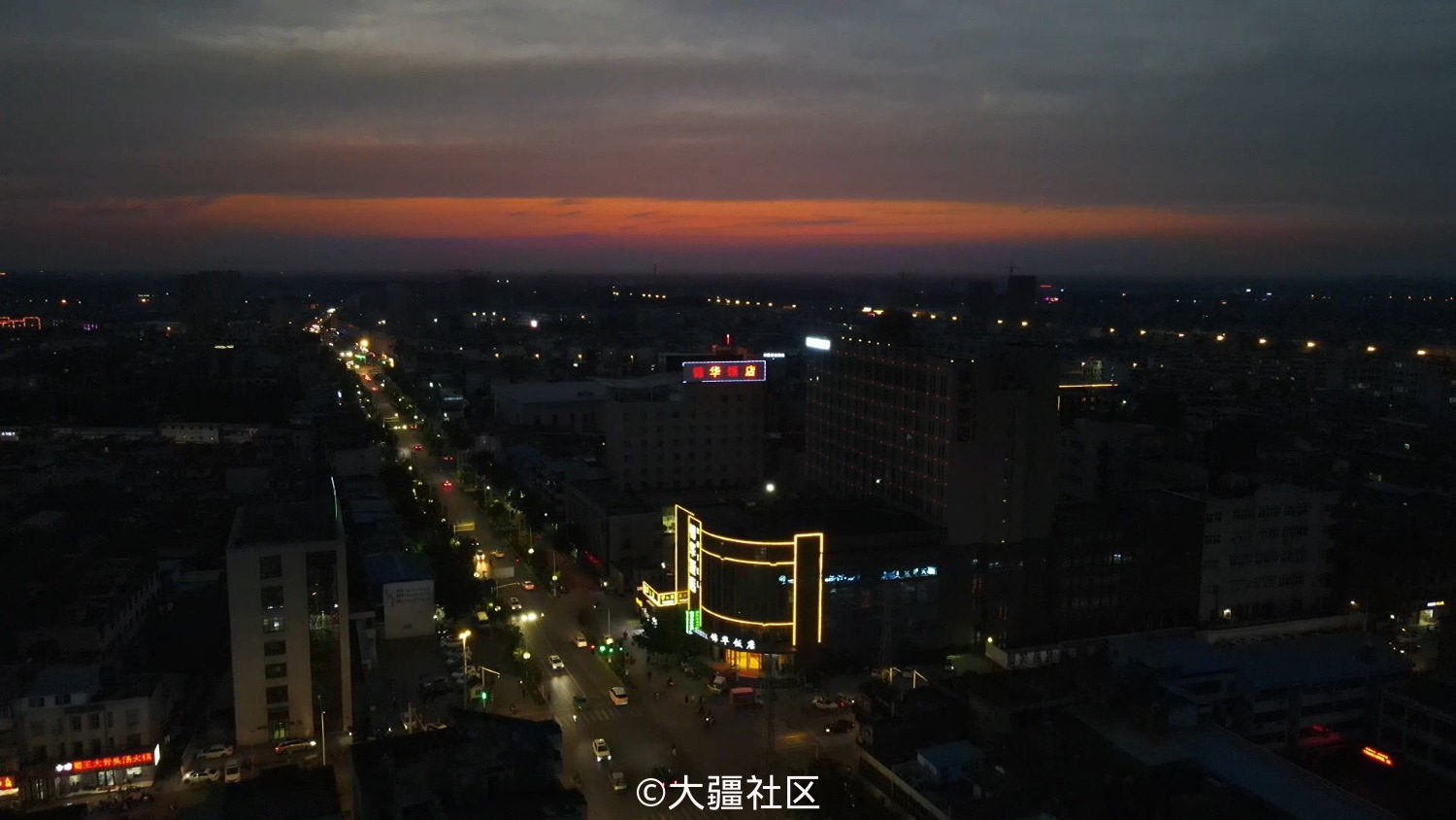 界首市西城夜景