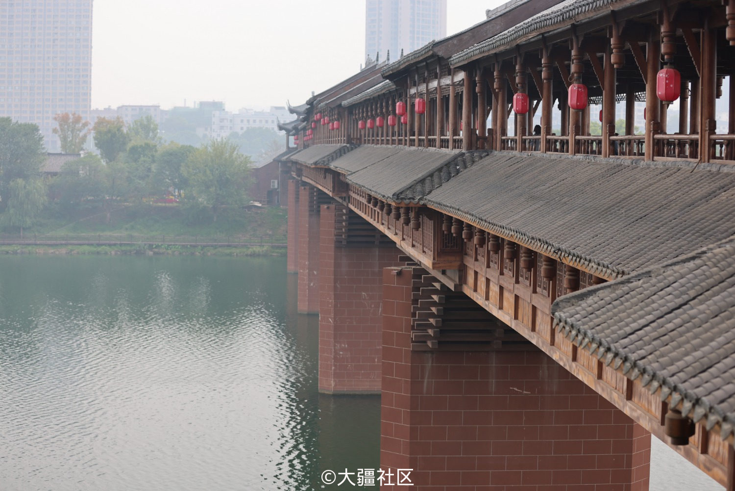 東洲島風雨橋-作品-大疆社區