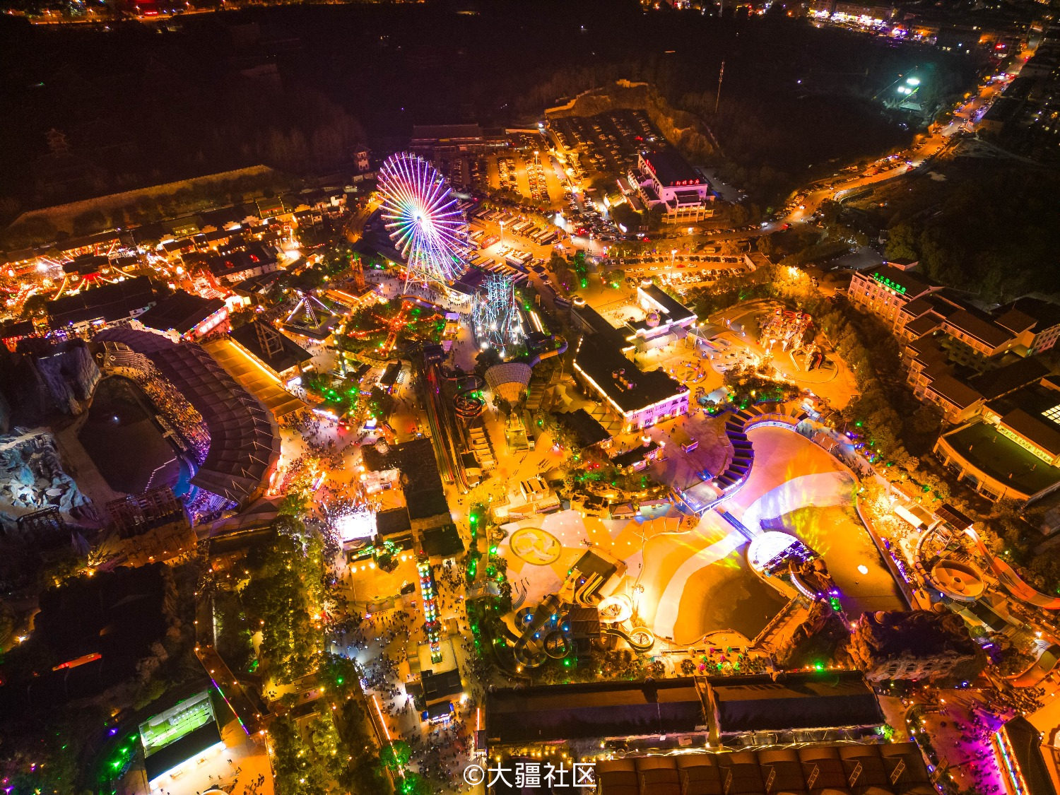 横店梦幻谷夜景