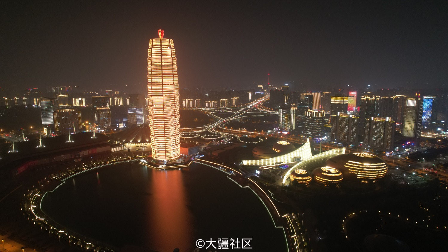 航拍河南郑州大玉米