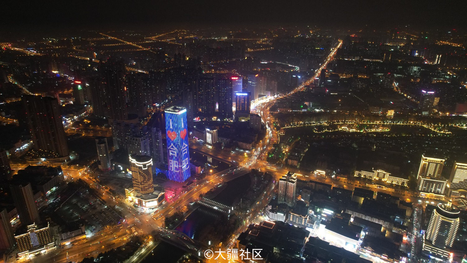 航拍合肥古逍遥津渡津桥