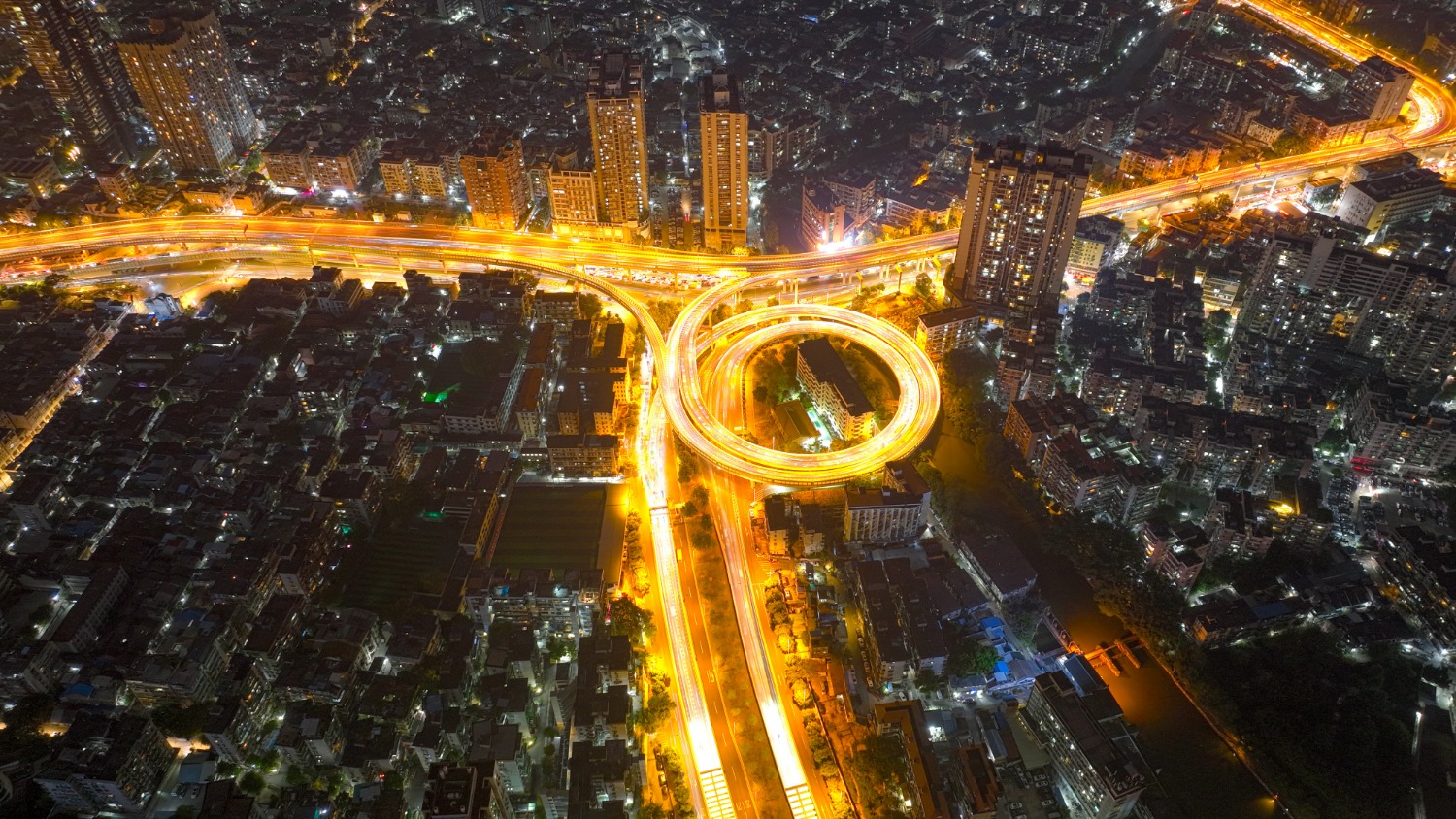 城市夜景高清 效果图图片