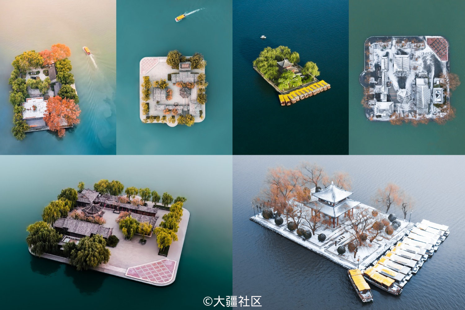 耗时一年我记录下大明湖湖心亭的一年四季