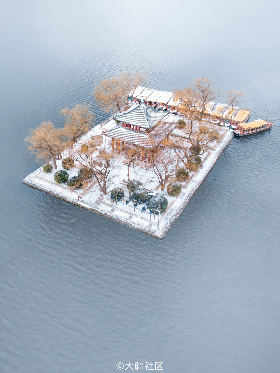 耗时一年我记录下大明湖湖心亭的一年四季