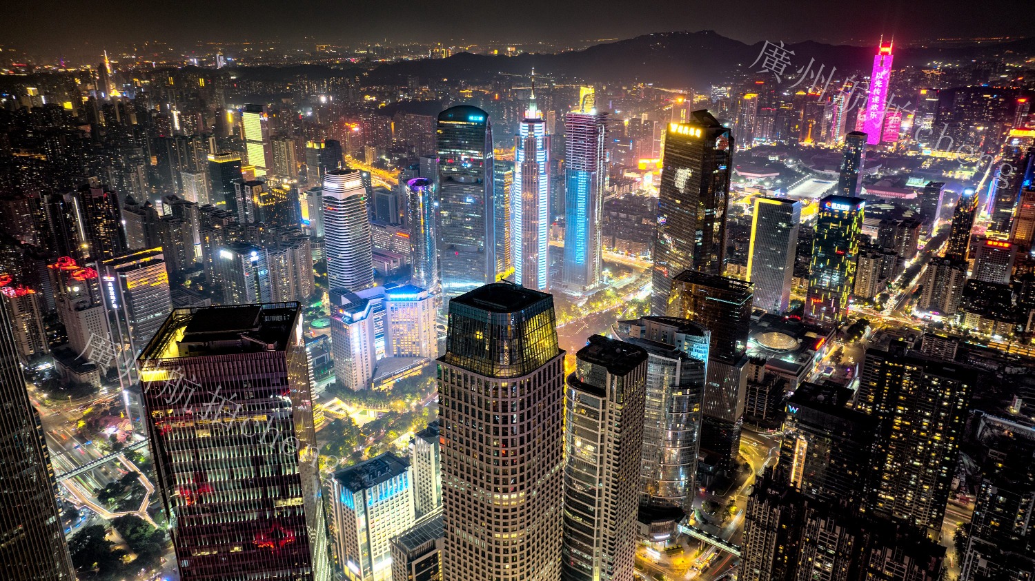 广州市区夜景图片高清