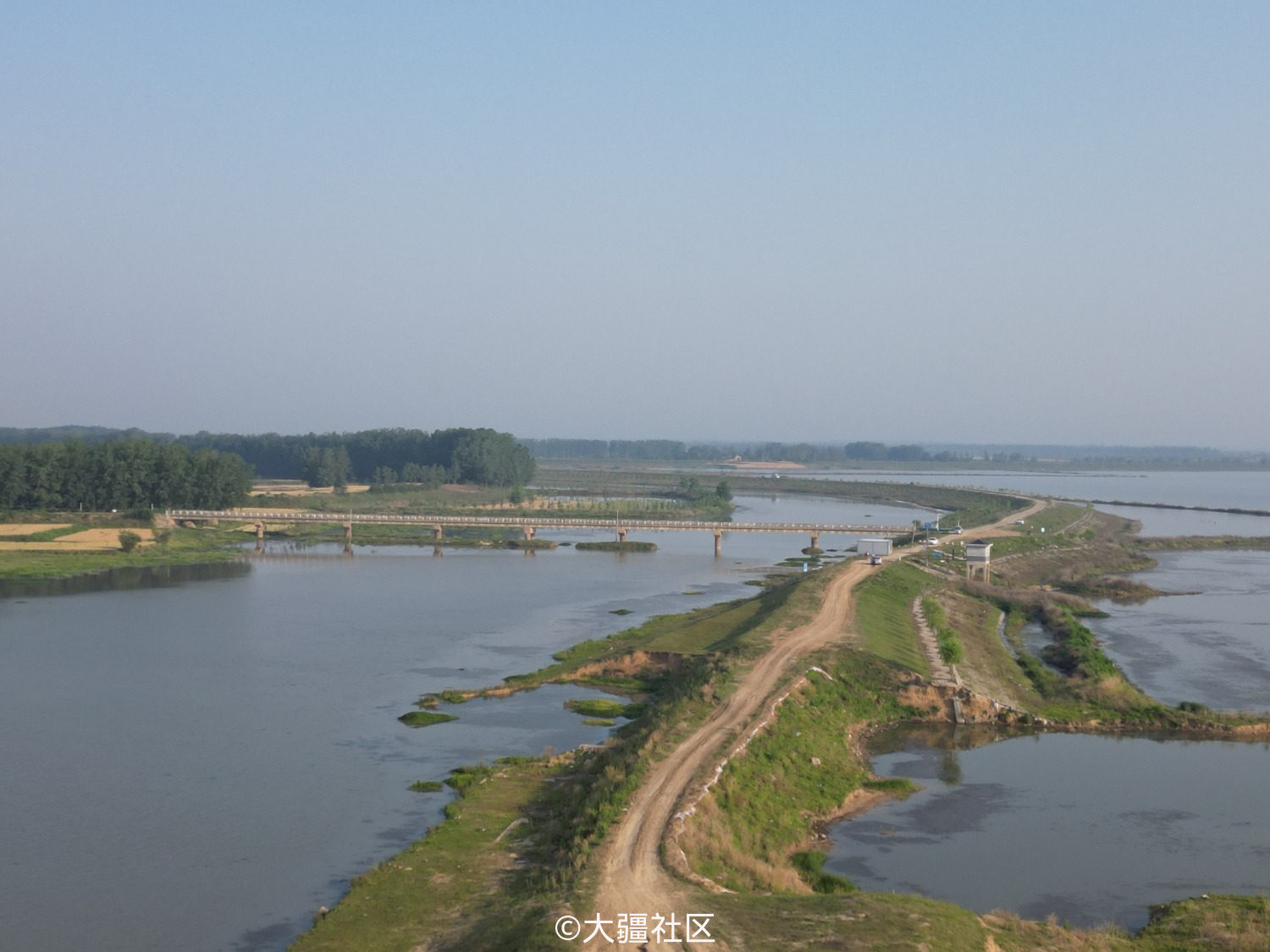 霍邱县城西湖乡关嘴村城西湖风景巡湖