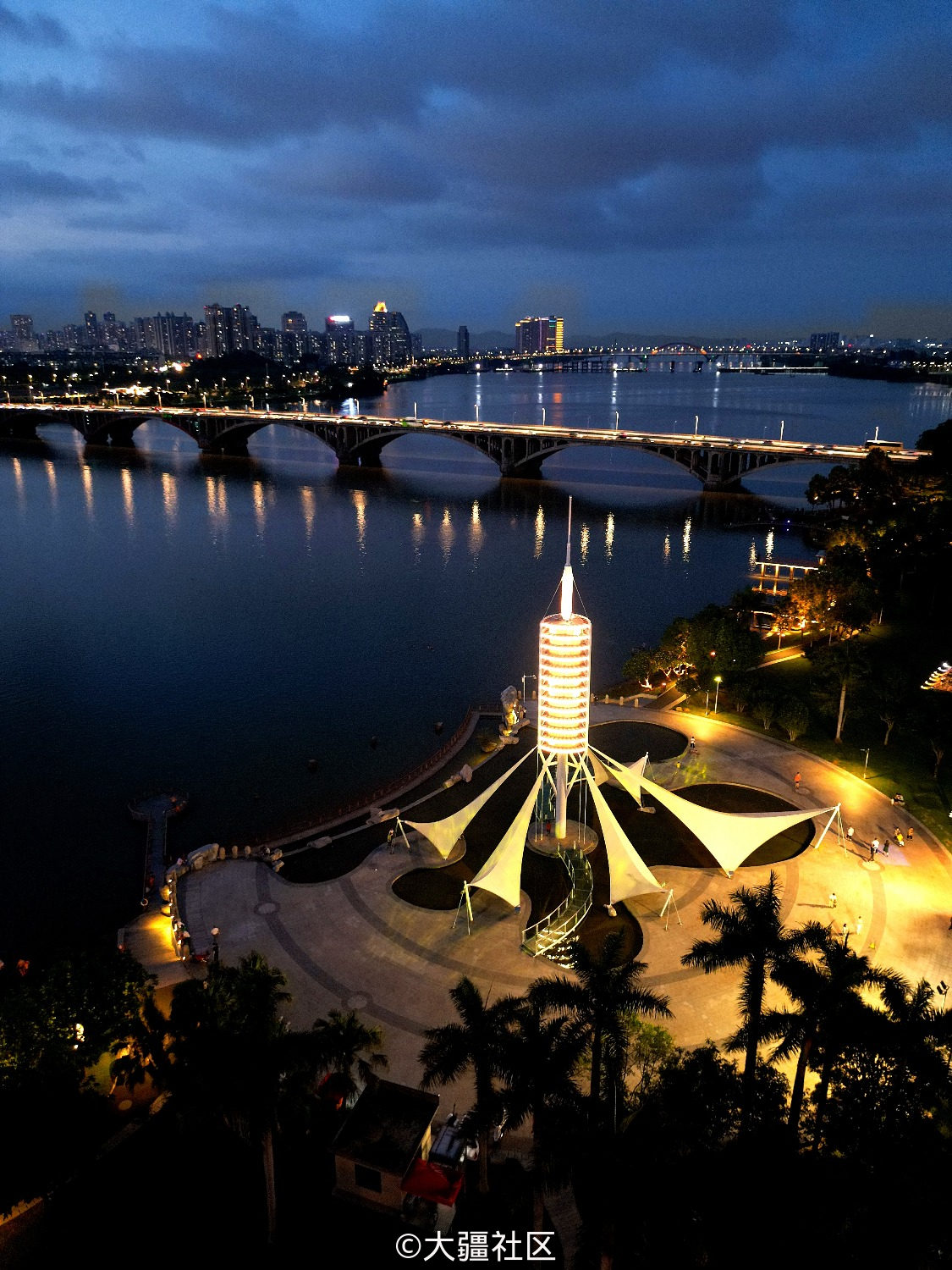 惠州东江夜景-航拍无人机-大疆社区