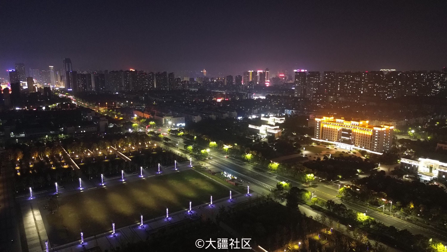 安徽蚌埠市民广场夜景